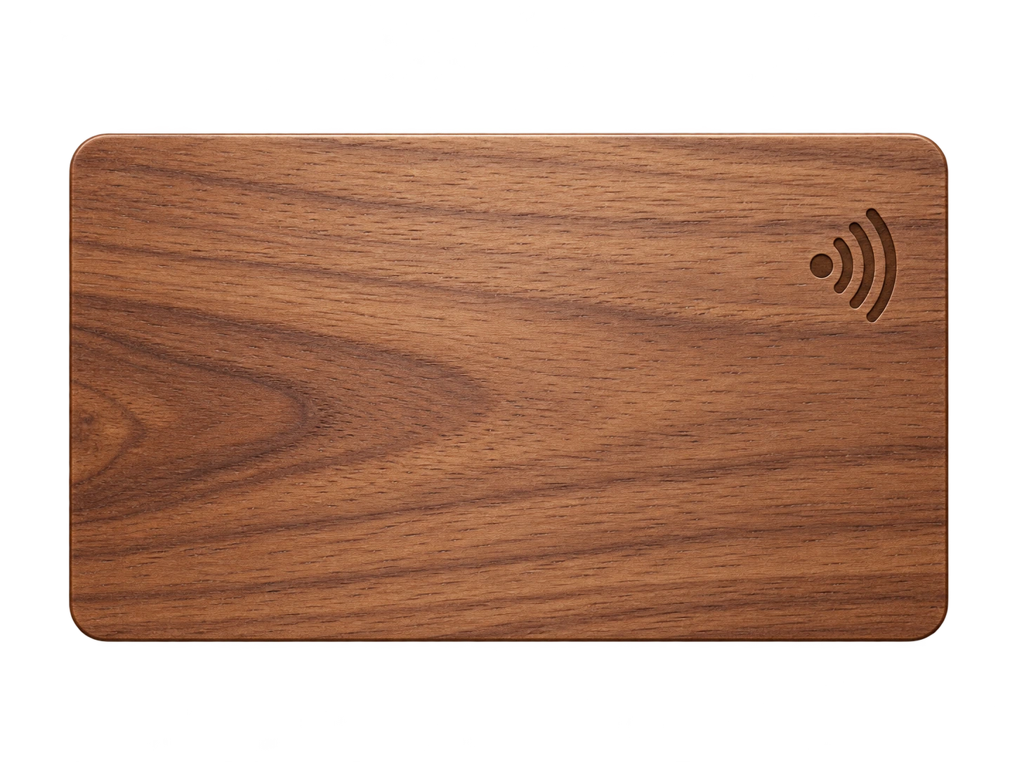 Wood-style NFC business card